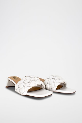 Mules à talons - Écru