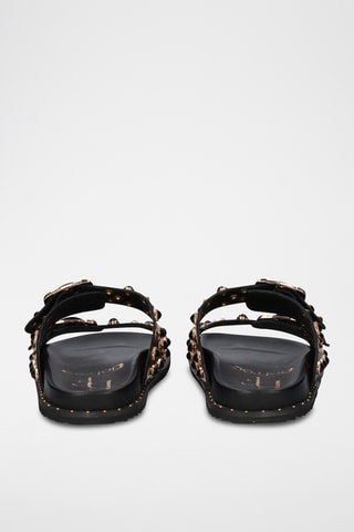 Mules en cuir - Noir