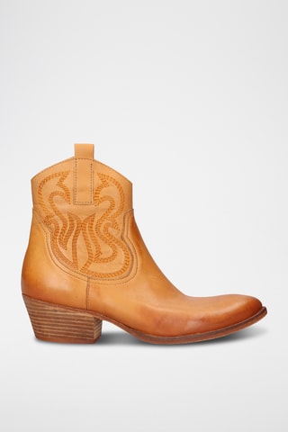 Santiags en cuir - Camel