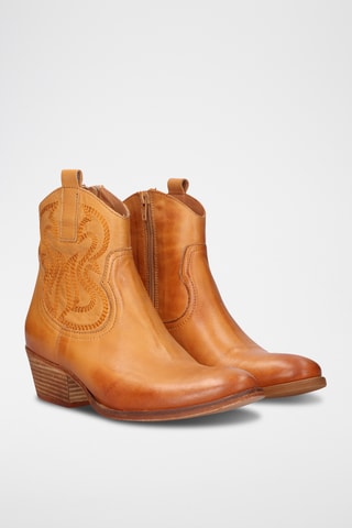 Santiags en cuir - Camel