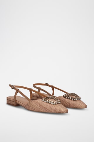 Sandales en cuir - Marron