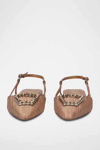 Sandales en cuir - Marron