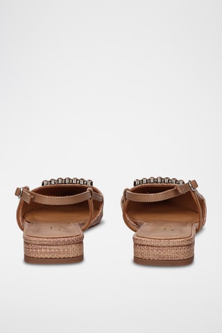 Sandales en cuir - Marron