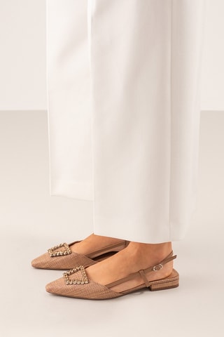 Sandales en cuir - Marron