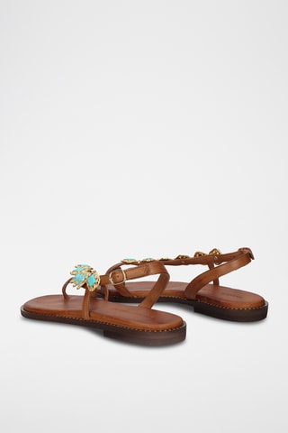 Sandales en cuir - Marron