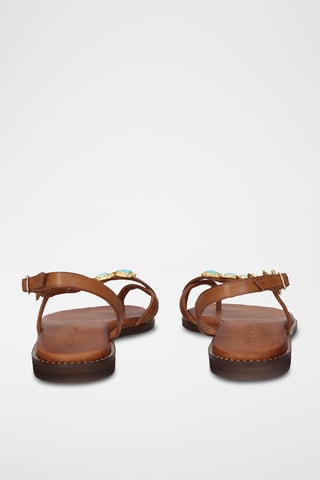 Sandales en cuir - Marron