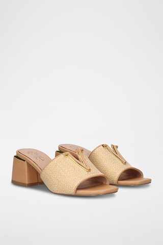 Mules à talons - Beige