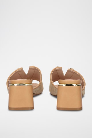 Mules à talons - Beige