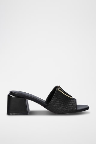Mules à talons - Noir