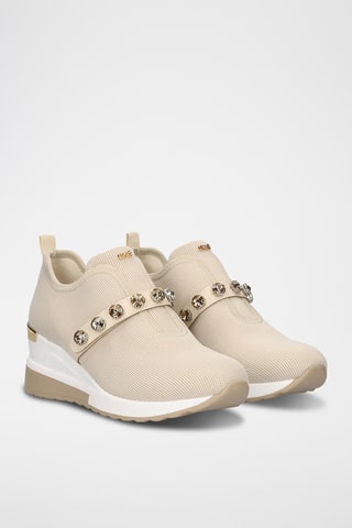 Slip-on compensés - Beige