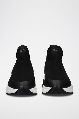 Sneakers montantes - Blanc et noir