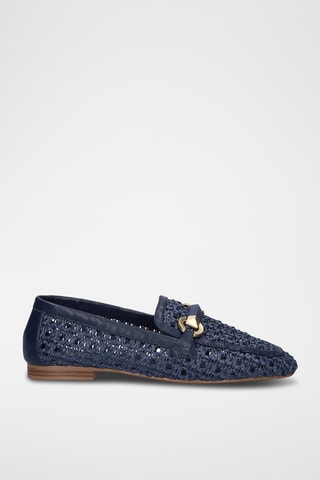 Mocassins en cuir - Bleu
