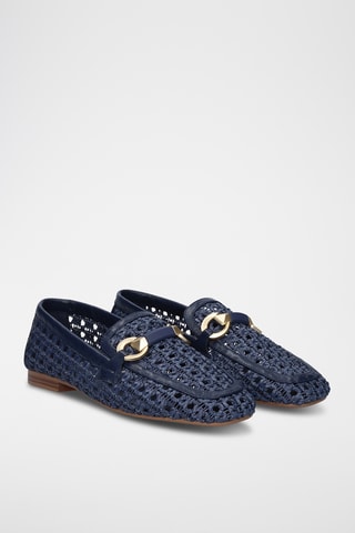 Mocassins en cuir - Bleu