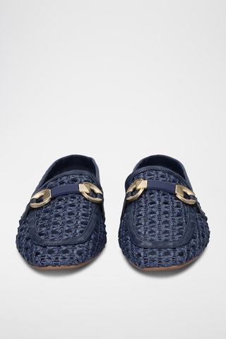 Mocassins en cuir - Bleu