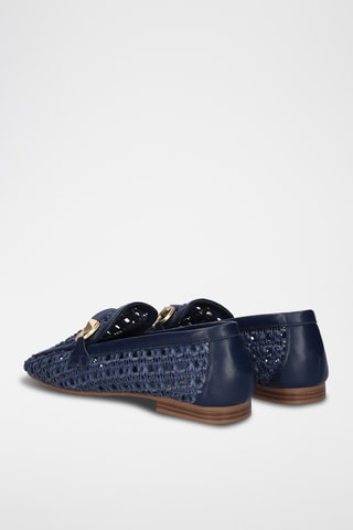 Mocassins en cuir - Bleu