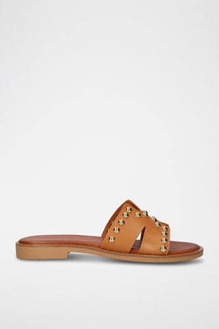 Mules en cuir - Marron
