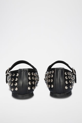 Babies en cuir - Noir