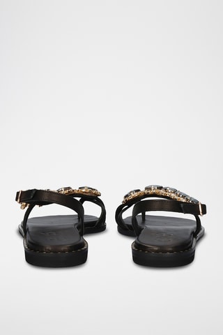 Sandales en cuir - Noir
