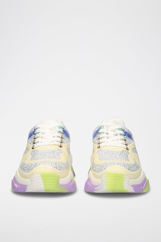 Baskets plateformes - Blanc et jaune