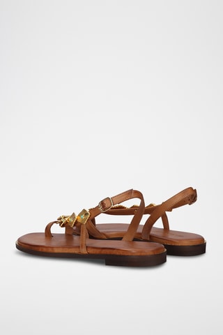 Sandales en cuir - Marron