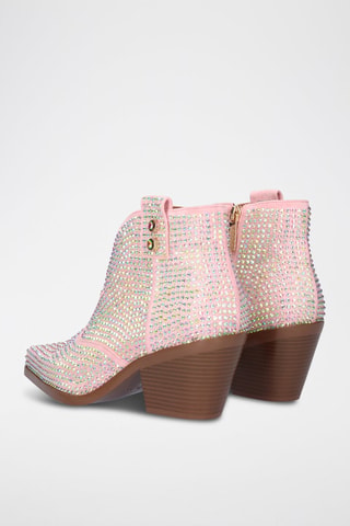 Bottines en cuir Sanse - Rose
