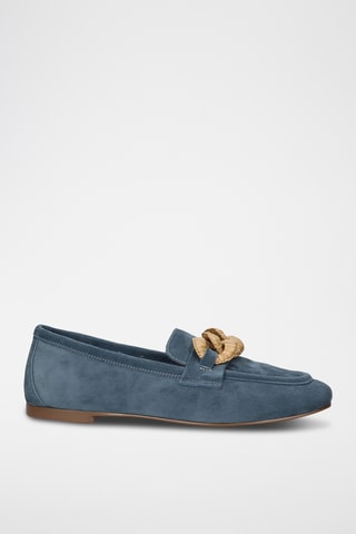 Mocassins en cuir - Bleu