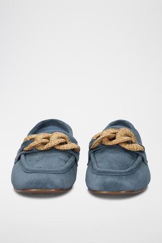 Mocassins en cuir - Bleu