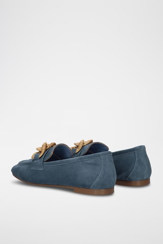Mocassins en cuir - Bleu
