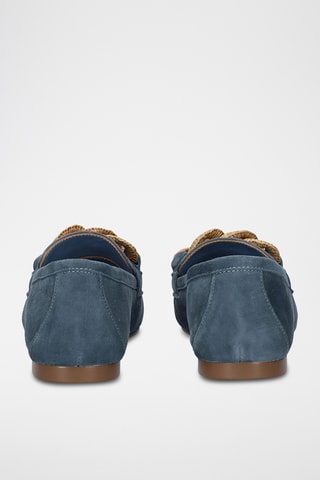 Mocassins en cuir - Bleu