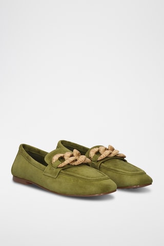 Mocassins en cuir - Vert