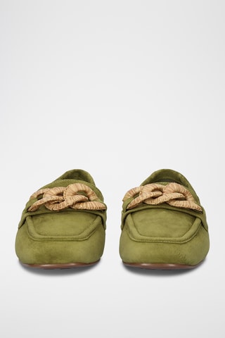 Mocassins en cuir - Vert