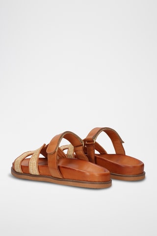 Mules en cuir - Beige