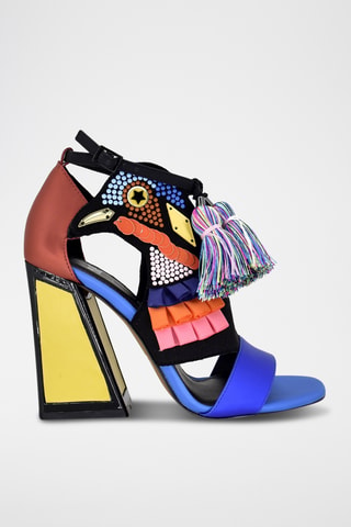 Sandales à talons - Bleu