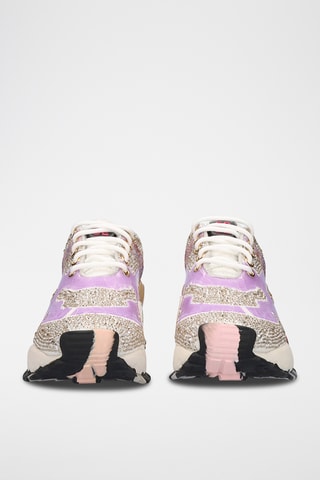 Sneakers en cuir - Doré et violet
