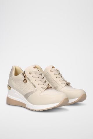 Baskets compensées - Beige