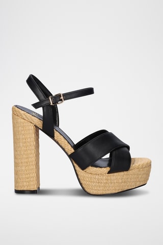 Sandales à talons - Noir