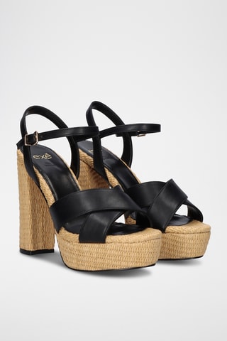 Sandales à talons - Noir