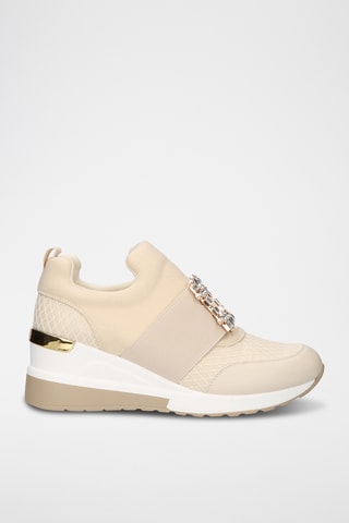 Slip-on compensés - Beige