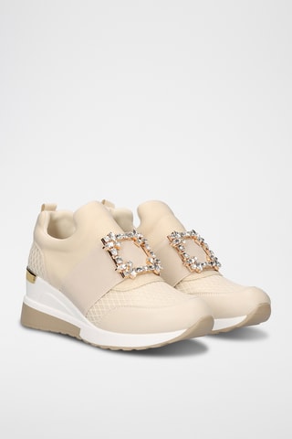 Slip-on compensés - Beige