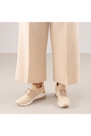 Slip-on compensés - Beige