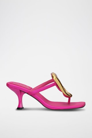 Mules à talons Sissy - Fuchsia
