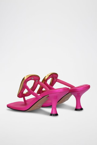 Mules à talons Sissy - Fuchsia