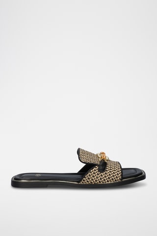 Mules - Beige et noir