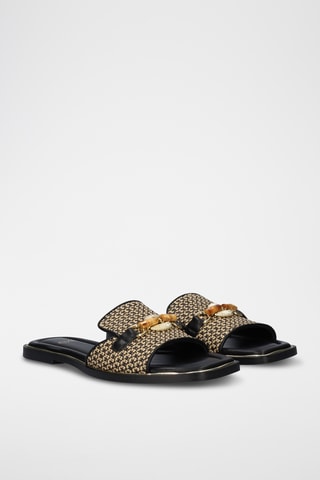 Mules - Beige et noir