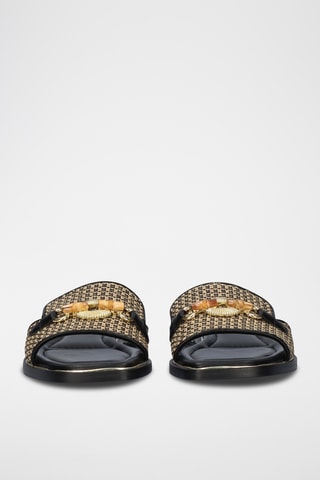 Mules - Beige et noir