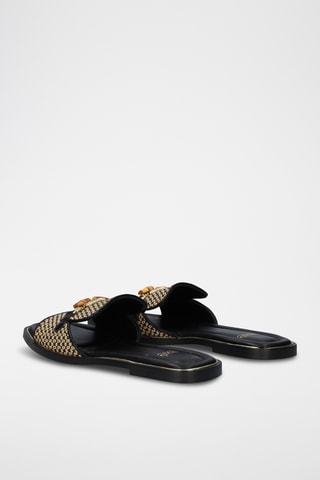 Mules - Beige et noir