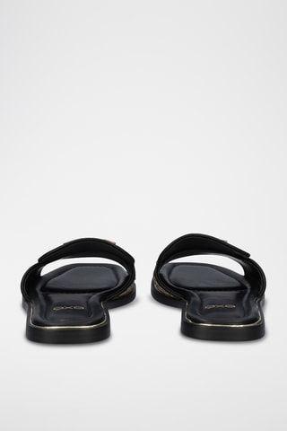 Mules - Beige et noir