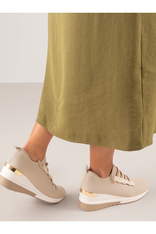 Baskets compensées - Beige