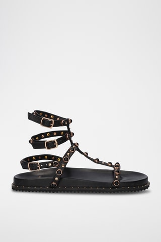 Sandales en cuir - Noir