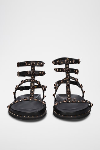Sandales en cuir - Noir
